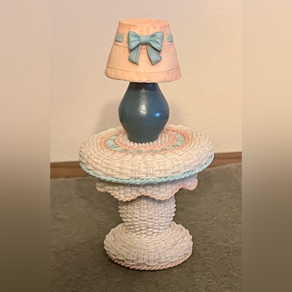 Cute Figurine Set with Rocking Chair and Table - Picture 4 of 4